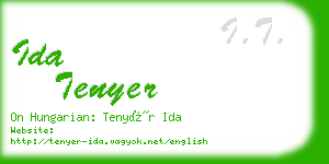 ida tenyer business card